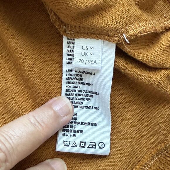 Free People Blouse Womens Medium Long Sleeve Pleated Balloon Cuff Pullover Top - Picture 5 of 7